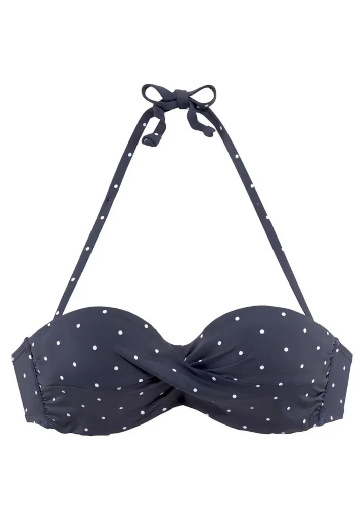 LASCANA Top de bikini 'Sparkel'  navy