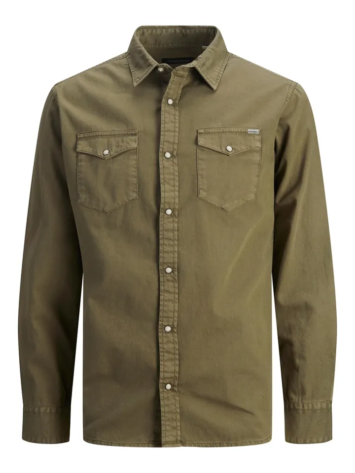 JACK & JONES Camisa 'Sheridan' oliva