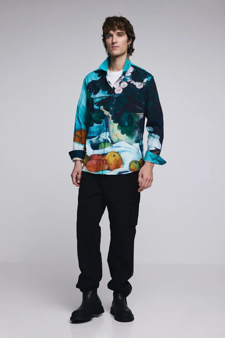 Desigual, Pantalón cargo cordón, Hombre, Algodon, Negro, 28