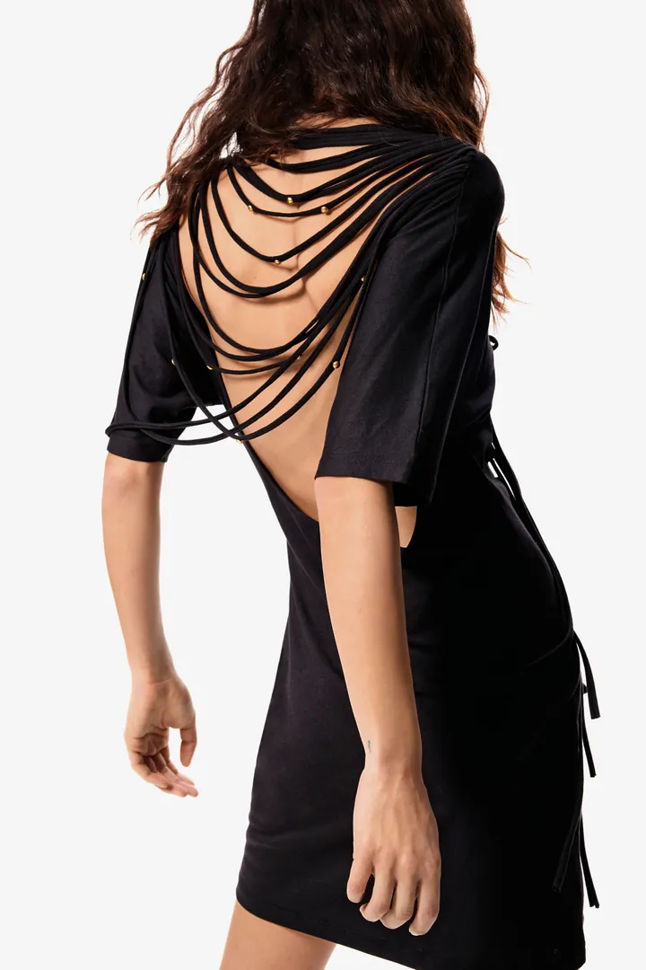 Desigual, Vestido masha popova, Mujer, Negro, L