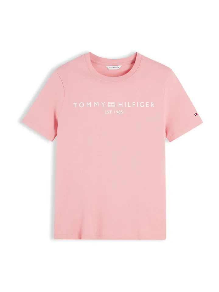 TOMMY HILFIGER Camiseta rosa / blanco