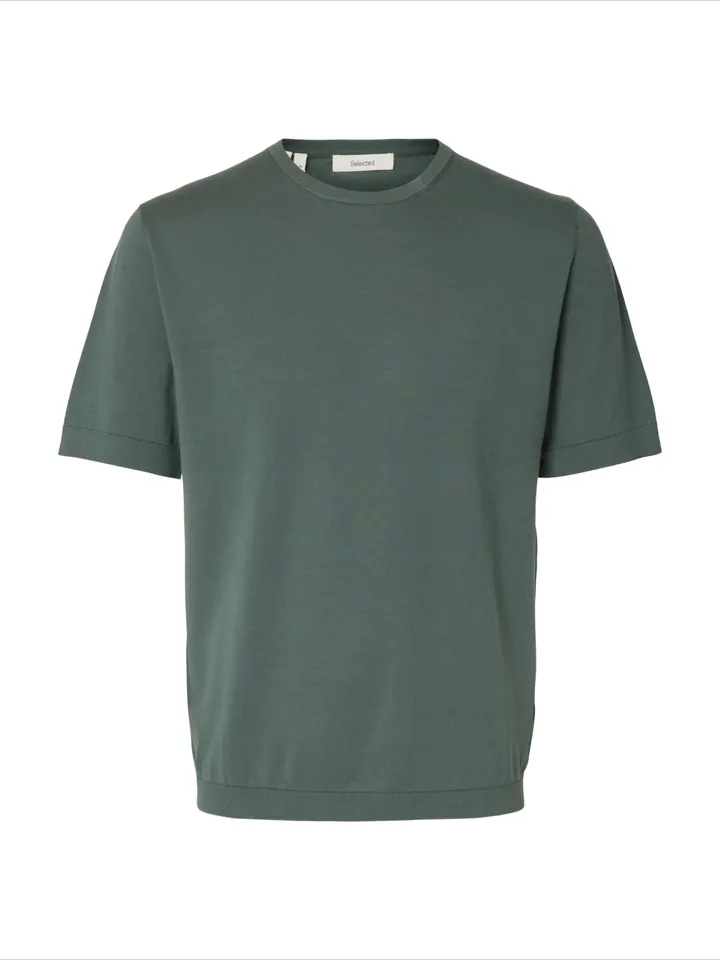 SELECTED Camiseta 'SLHTORINO' verde oscuro