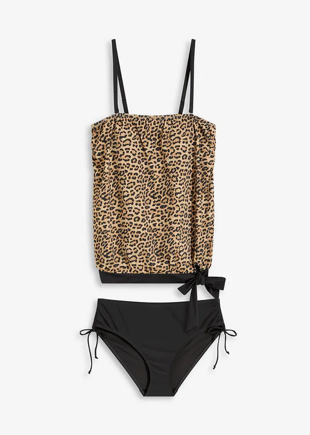 Tankini holgado con tirantes desmontables (2 piezas)