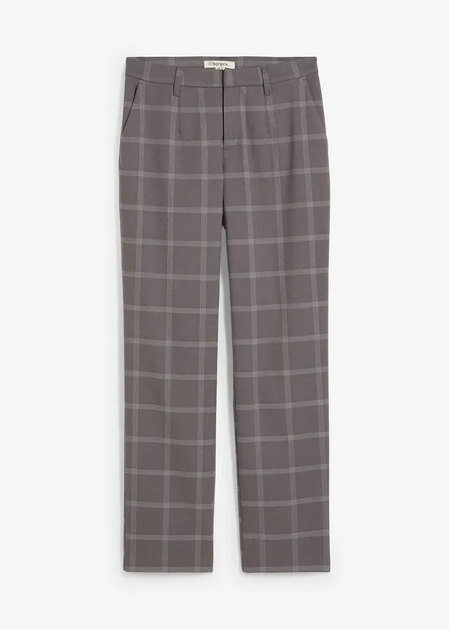 Pantalón tipo chino de cuadros