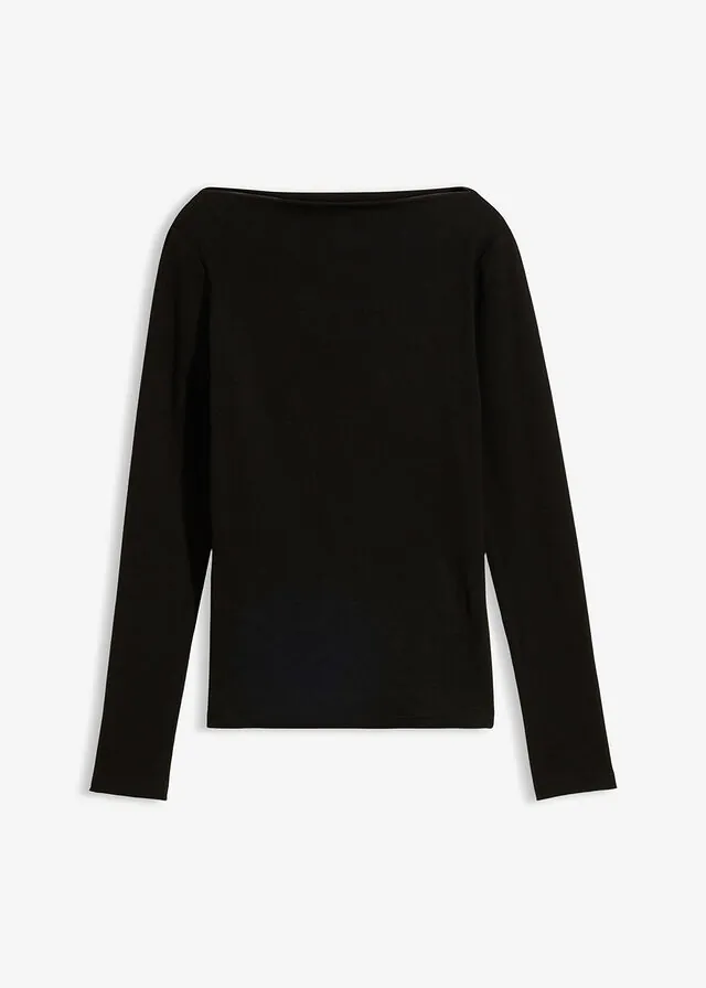 Camiseta ajustada de canalé