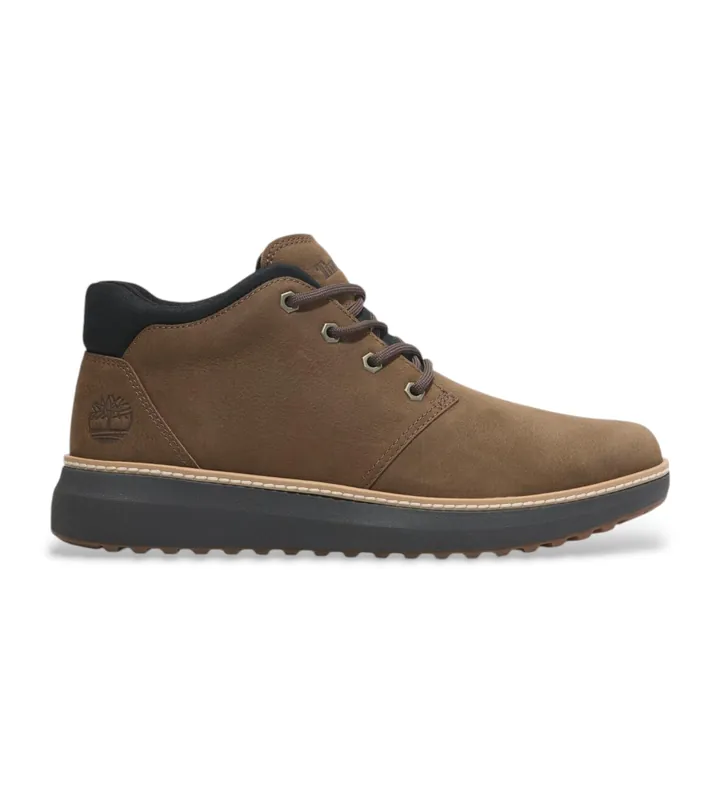 Timberland para hombre. TB0A69Q5W071 Botas Chukka de piel de media caña Hudson Road marrón (40), Plano, Cordones, Casual, Sostenible