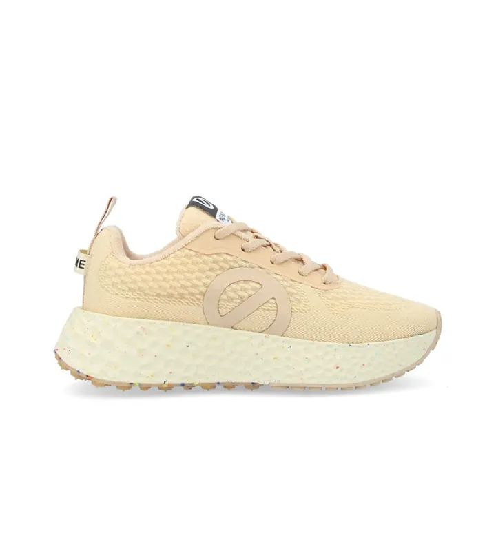 NO NAME para mujer. LNVDMS0 Zapatillas de poliéster reciclado Carter Fly nude (39), Plano, Cordones, Casual, Sostenible