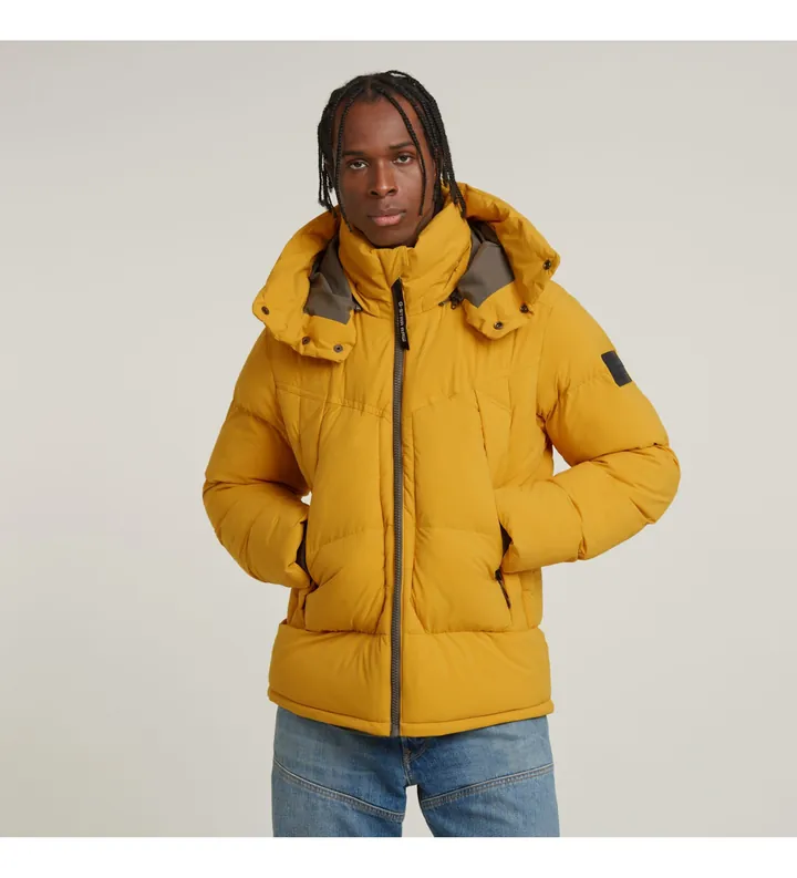G-Star para hombre. D25345-D518-8171 Chaqueta G- Whistler Padded 2.0 amarillo (XL), Casual, Poliéster