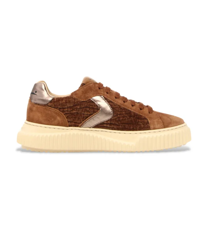 Voile blanche para mujer. 2017542 Zapatillas de Piel Lipari marrón (36), 1 a 3cm, Cordones, Casual