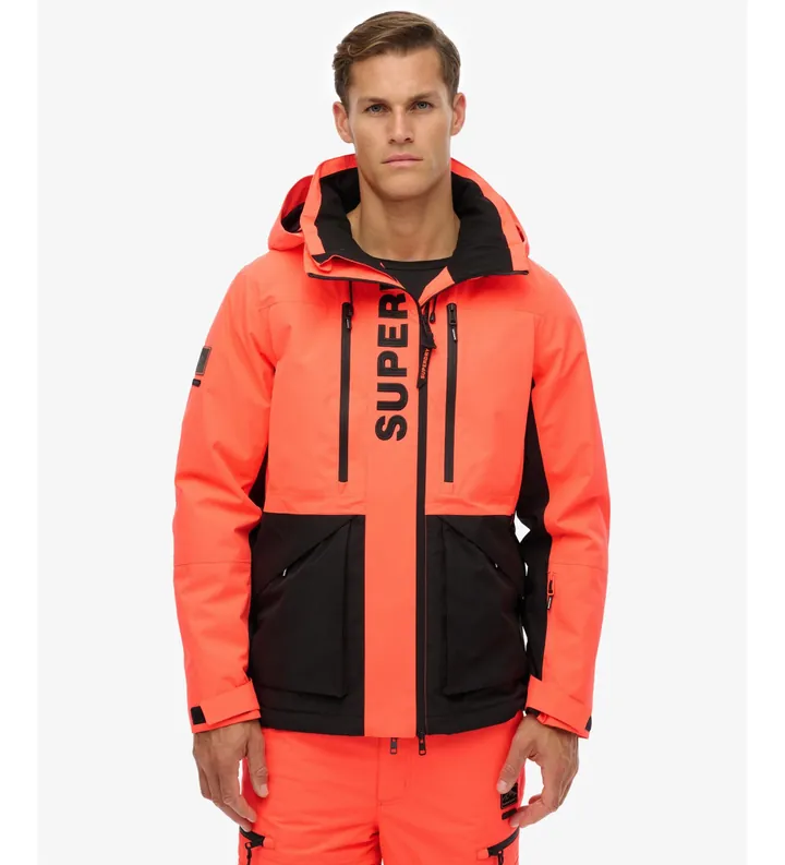 Superdry para hombre. MS110191A Chaqueta Ultimate Freestyle coral (L), Outdoor, Poliéster Reciclado