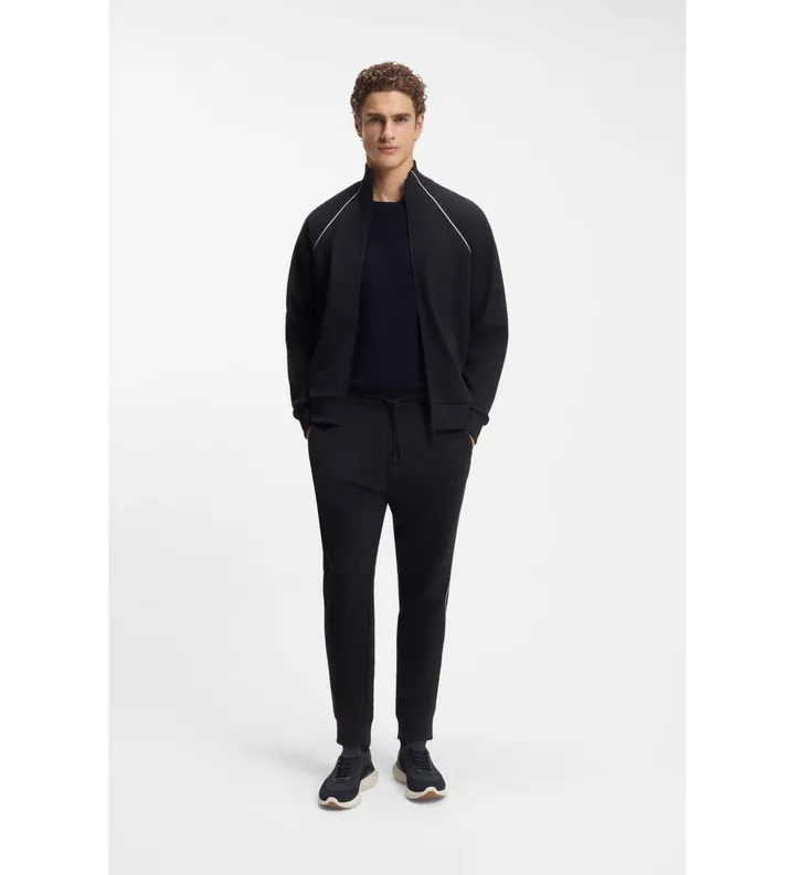BOSS para hombre. 50555906 Chándal con Ribetes en Contraste marino (L), Casual, Deportivo, Algodón, Multideporte, Manga larga