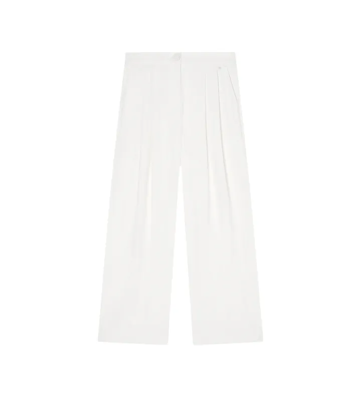 A|X Armani Exchange para mujer. XW001826AF16125U1003 Pantalón High blanco (L), Casual, Poliéster