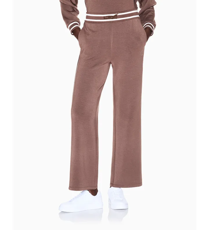 A|X Armani Exchange para mujer. XW002073AF10804U6136 Pantalones cintura con cordón marrón (M), Casual, Viscosa
