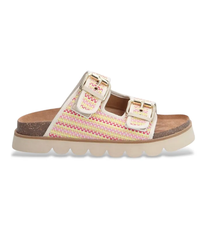 NO NAME para mujer. QNXSGRA Sandalias Sandy Slap multicolor (37), Tela, Plano, Ninguno, Casual