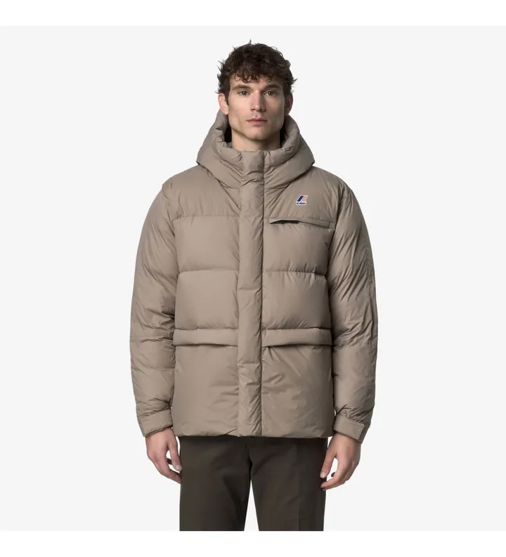 K-way unisex. K5141QW Chaqueta Le Vrai 4.0 Aurele Heavy Warm taupe (L), Casual, Poliéster