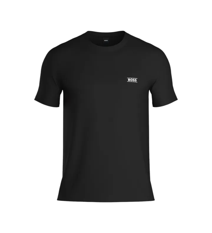 BOSS para hombre. 50565324 Camiseta RN 365 negro (L), Casual, Algodón, Manga corta