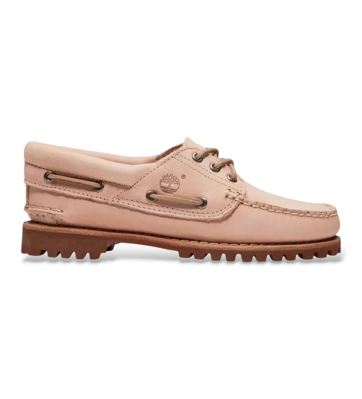 Timberland para mujer. TB0A2GNVA8M1 Náuticos de piel Authentic rosa (36 W), Plano, Cordones, Casual