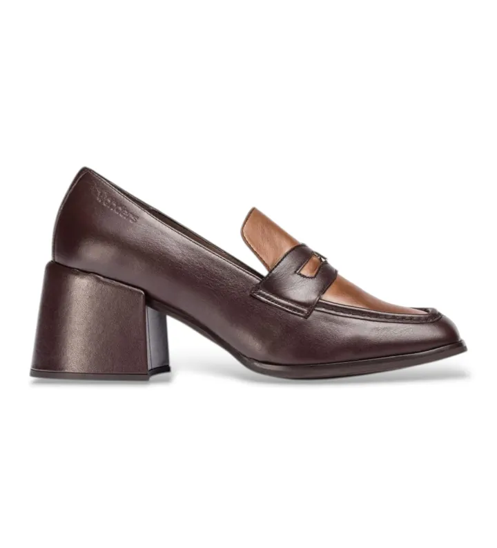 Wonders para mujer. H-6402_1960_9348 Mocasines de Piel Victoria 02 Marrón (37), 5 a 8cm, Ninguno, Casual, Clásico