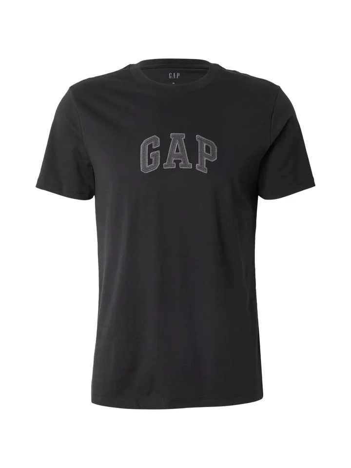 GAP Camiseta piedra / gris oscuro / negro