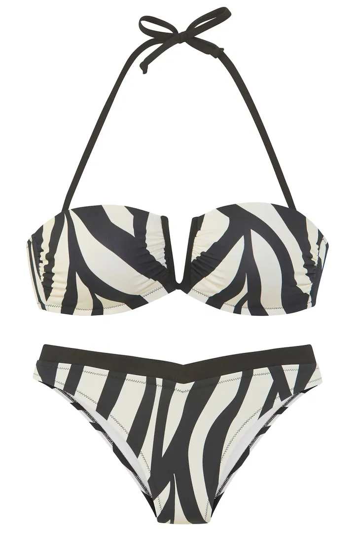 FRENCH CONNECTION Bikini  negro / blanco