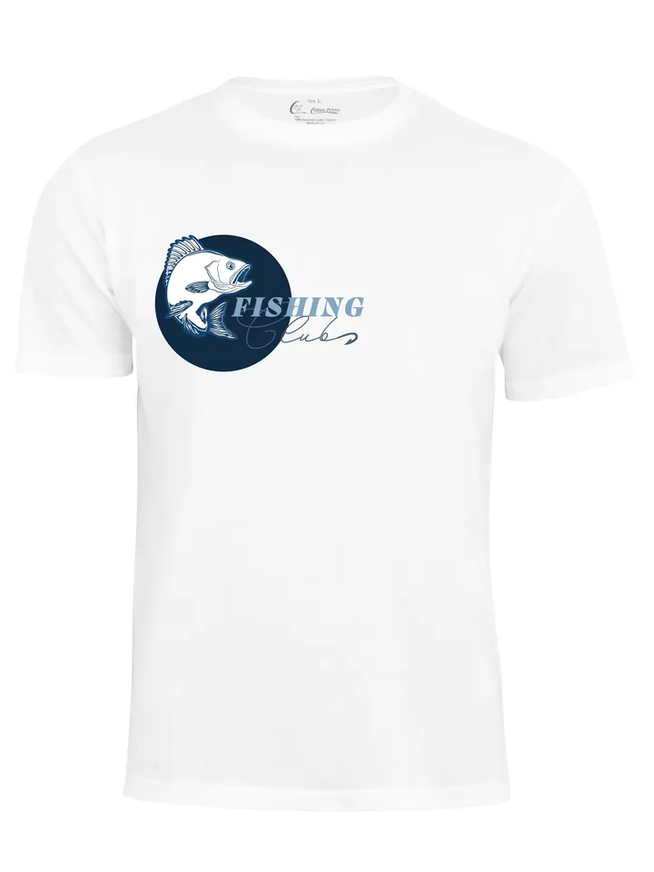 Cotton Prime Camiseta 'Fishing Club'  azul / navy / blanco
