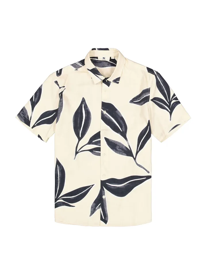GARCIA Camisa  navy / azul ahumado / blanco / blanco lana