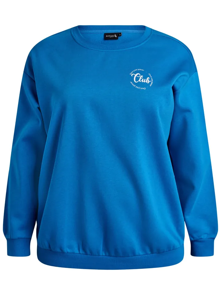 Active by Zizzi Camiseta deportiva 'Cannie'  azul / blanco