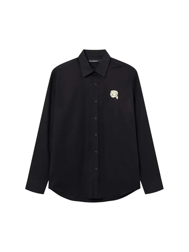 Karl Lagerfeld Camisa arena / azul oscuro