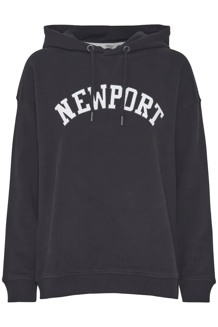 Oxmo Sudadera 'Colisa'  negro / blanco