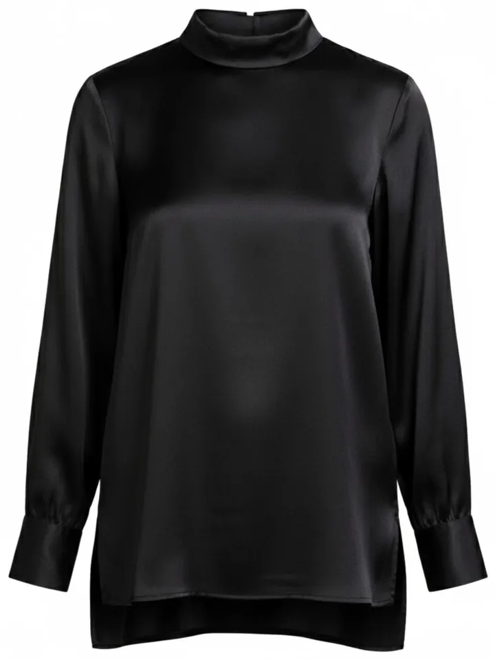 Posh Gear Blusa 'Seidenbluse Satinoseta'  negro