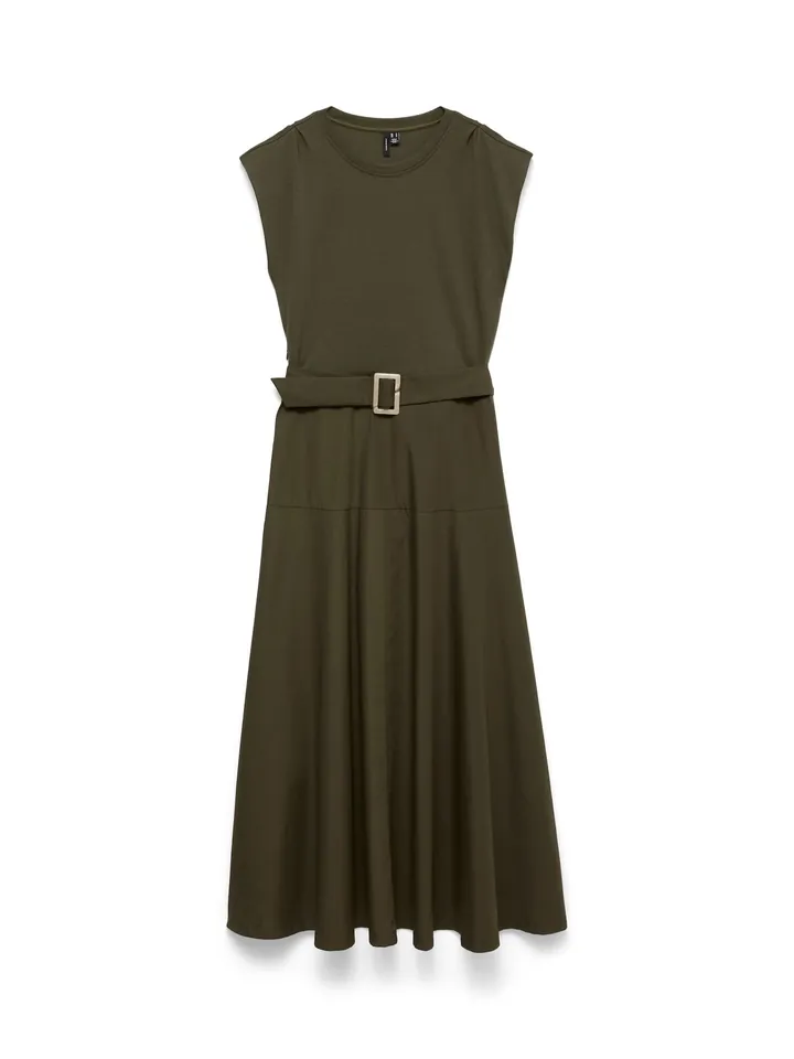 VERO MODA Vestido verde oscuro