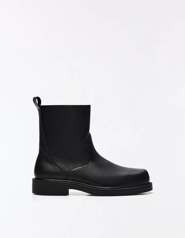 Bershka Botin Casual Hombre 39 Negro