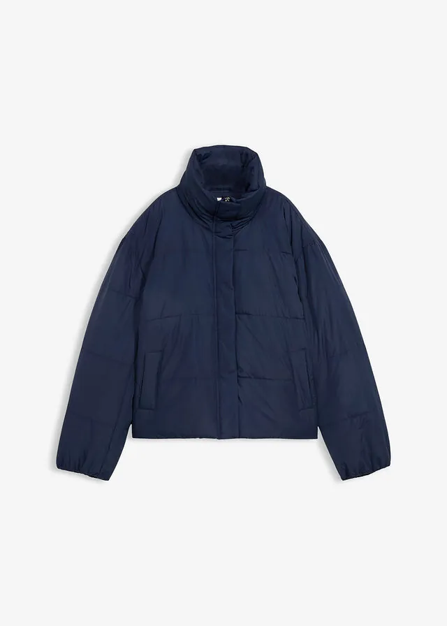 Chaqueta guateada con cuello alto