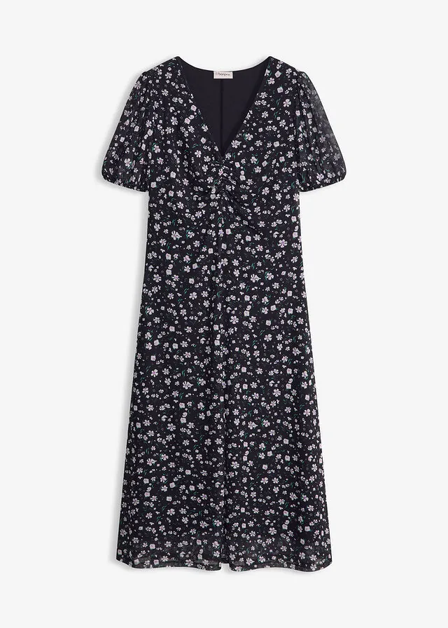 Vestido de punto de malla fina