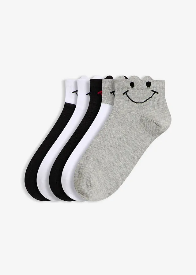 Calcetines cortos con algodón orgánico (5 pares)