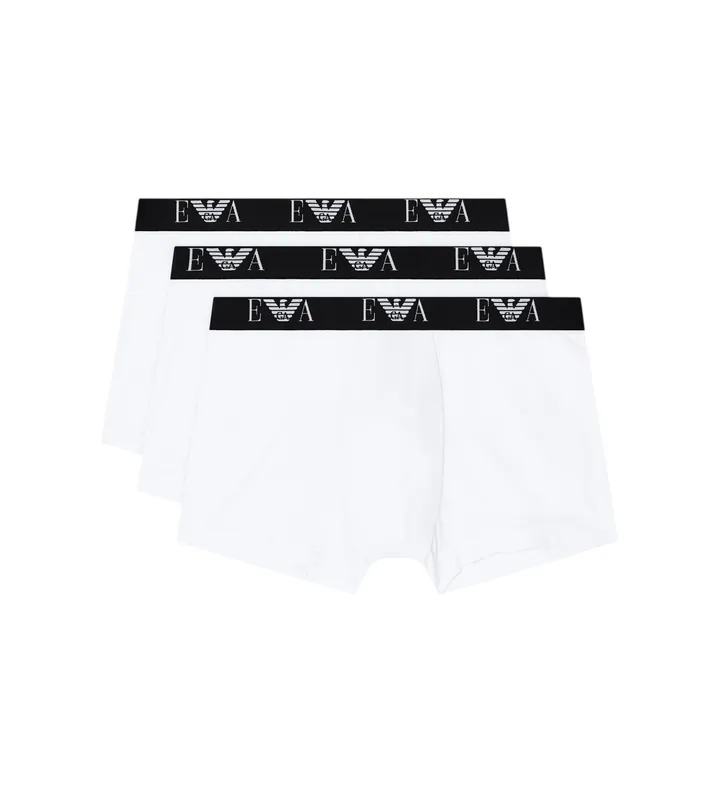 Emporio Armani para hombre. EM000259_AF14131 Set 3 Bóxers Casual blanco (L), Homewear, Algodón