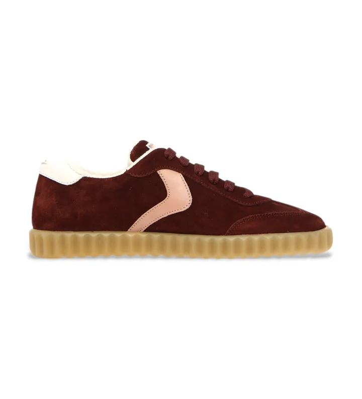Voile blanche para mujer. 2018630 Zapatillas de Piel Ines granate (36), 1 a 3cm, Cordones, Casual