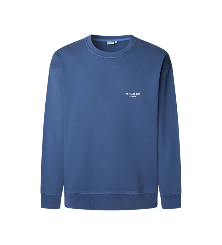 Pepe Jeans para hombre. PM5800040 Sudadera Martin azul (L), Casual, Algodón