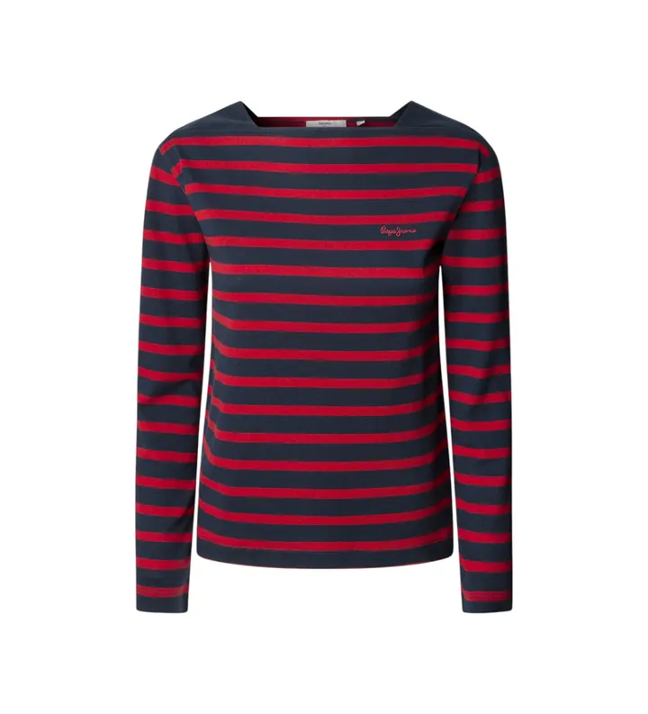 Pepe Jeans para mujer. PL5000012 Camiseta Betty (S), Casual, Algodón, Manga larga