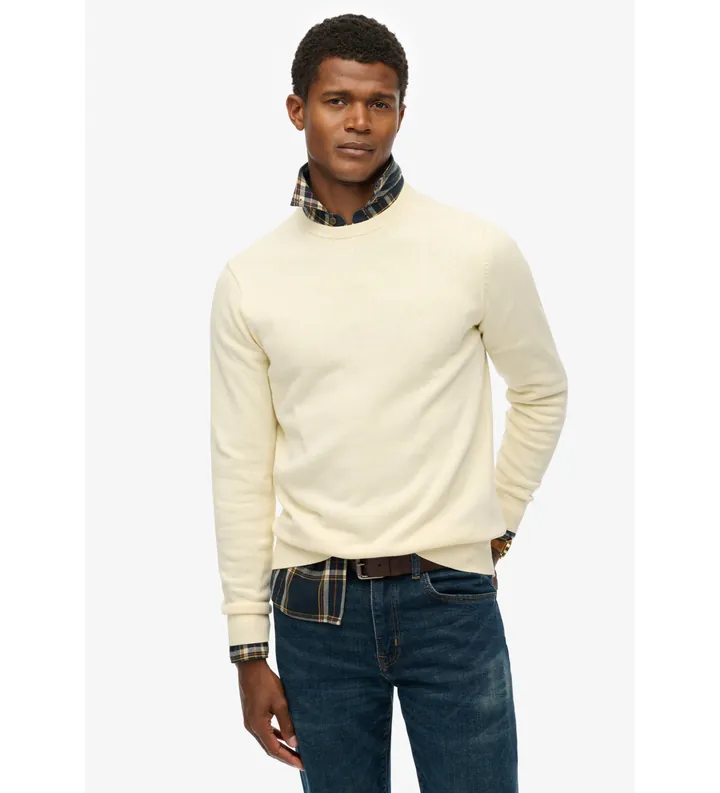 Superdry para hombre. M6110691A Jersey Essentials beige (3XL), Casual, Algodón