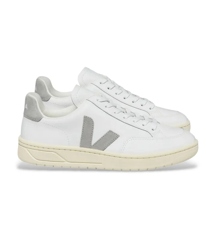 VEJA para mujer. XD0203484 Zapatillas V-12 blanco (37), Plano, Cordones, Casual, Poliéster Reciclado, Sostenible