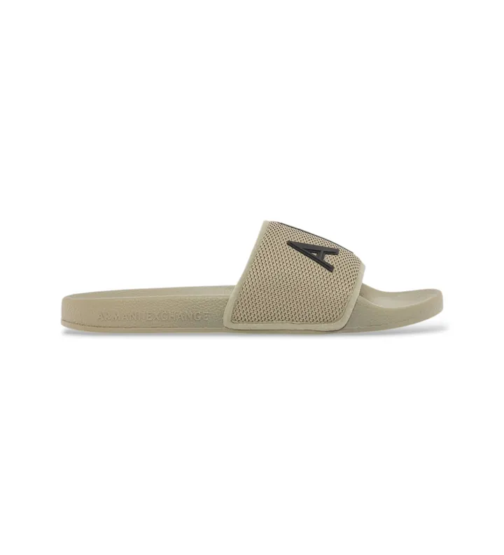 A|X Armani Exchange para hombre. XUP001XV820Z7016 Chanclas Casual verde (40), Plano, Ninguno, Beachwear