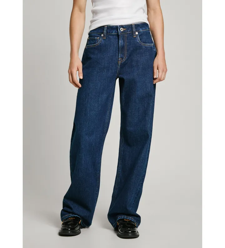 Pepe Jeans para mujer. PL204699EE2 Jeans en fit loose Hazel azul (29/32), Casual, Algodón, Denim