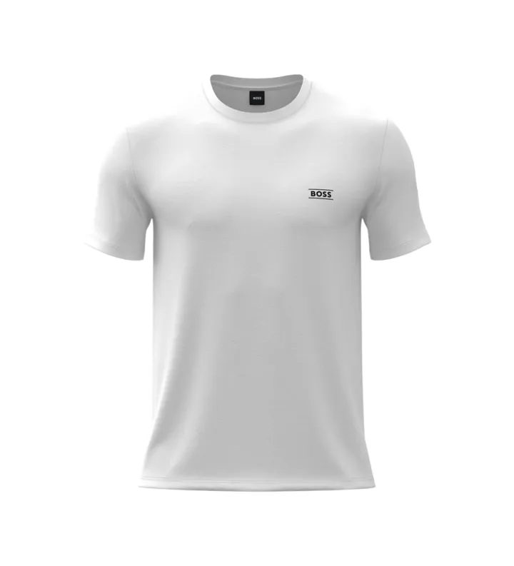 BOSS para hombre. 50565324 Camiseta RN 365 blanco (L), Casual, Algodón, Manga corta
