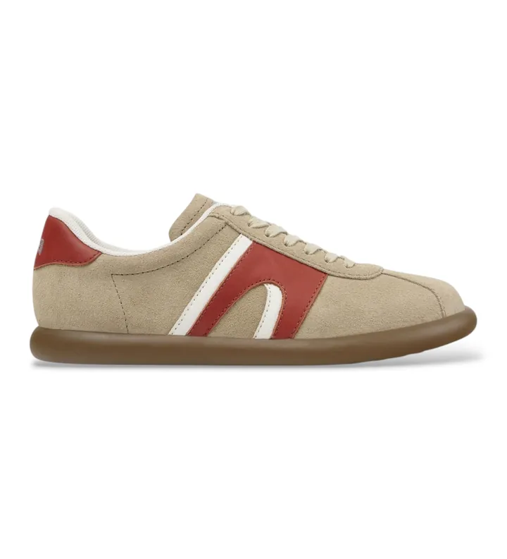 Camper para mujer. K201608-036 Zapatillas de piel Pelotas Soller beige (36), Plano, Ninguno, Casual