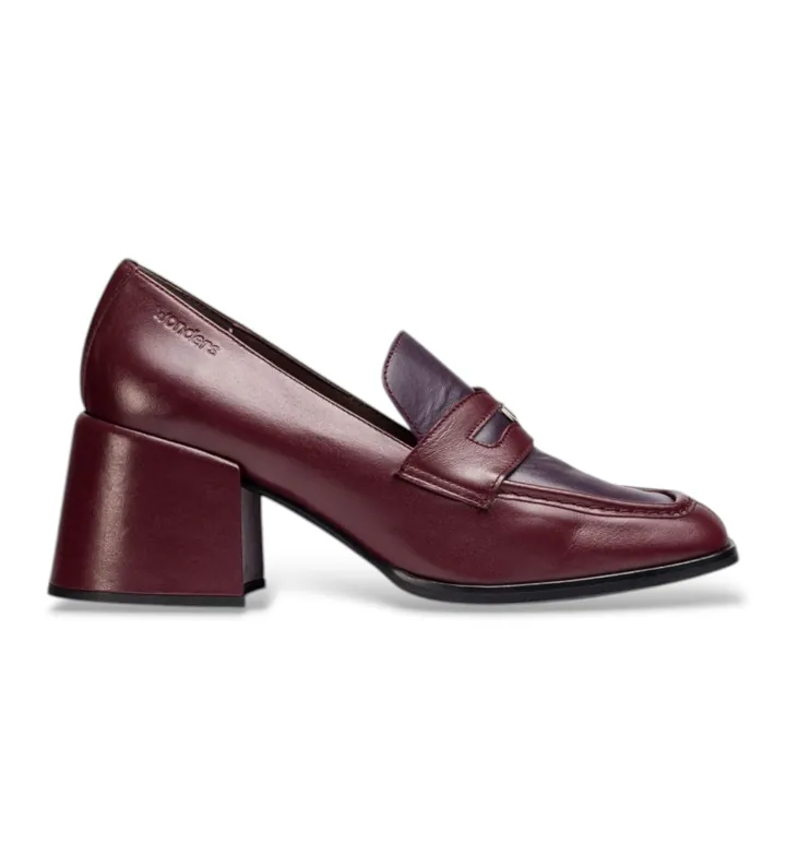 Wonders para mujer. H-6402_1960_11722 Mocasines de Piel Victoria 02 Burdeos (38), 5 a 8cm, Ninguno, Casual, Granate, Clásico