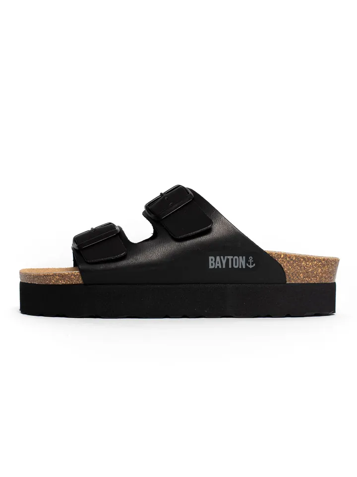 Bayton Zapatillas de casa 'Japet' gris claro / negro