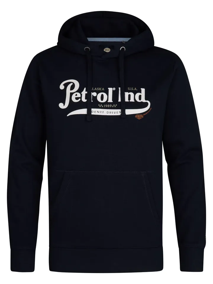 Petrol Industries Sudadera 'Meade' marino / taupe / blanco