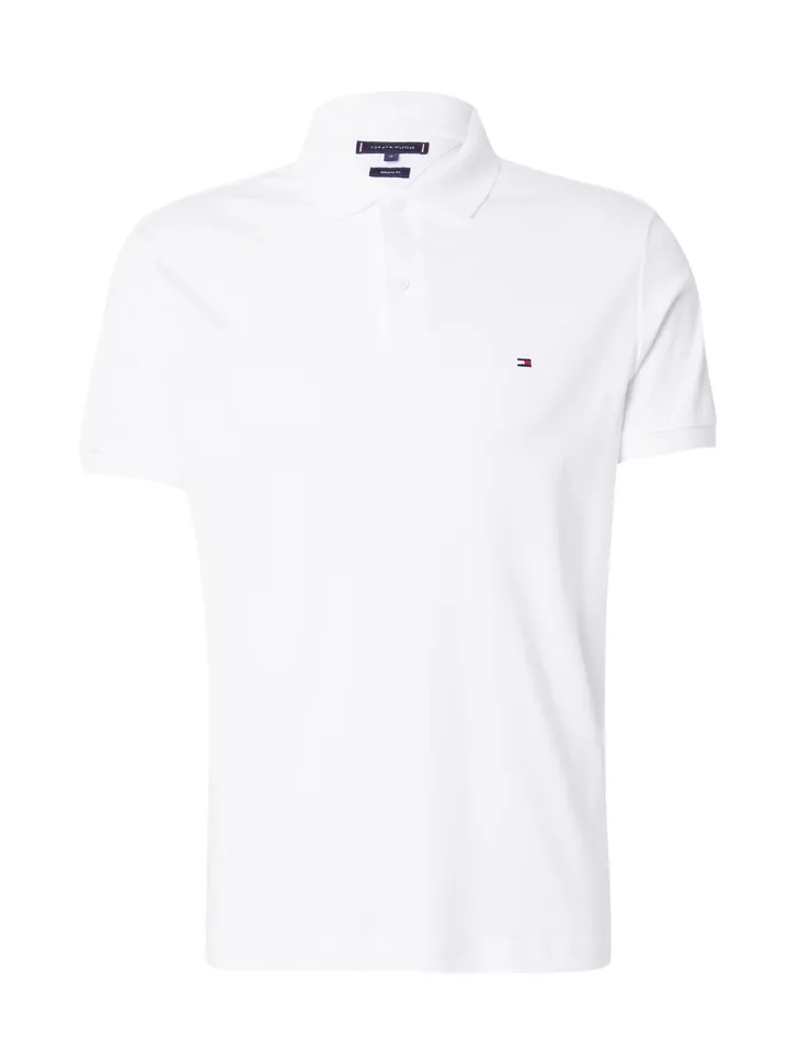 TOMMY HILFIGER Camiseta 'Essential'  negro / blanco