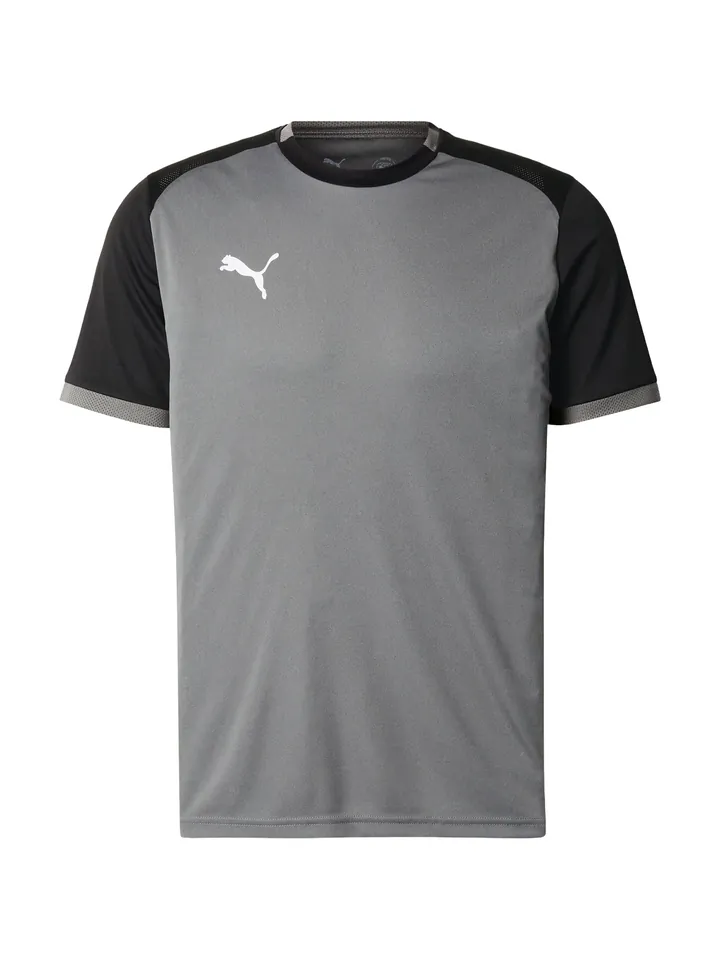 PUMA Camiseta funcional 'TeamLIGA26 Matchday'  gris oscuro / negro / blanco